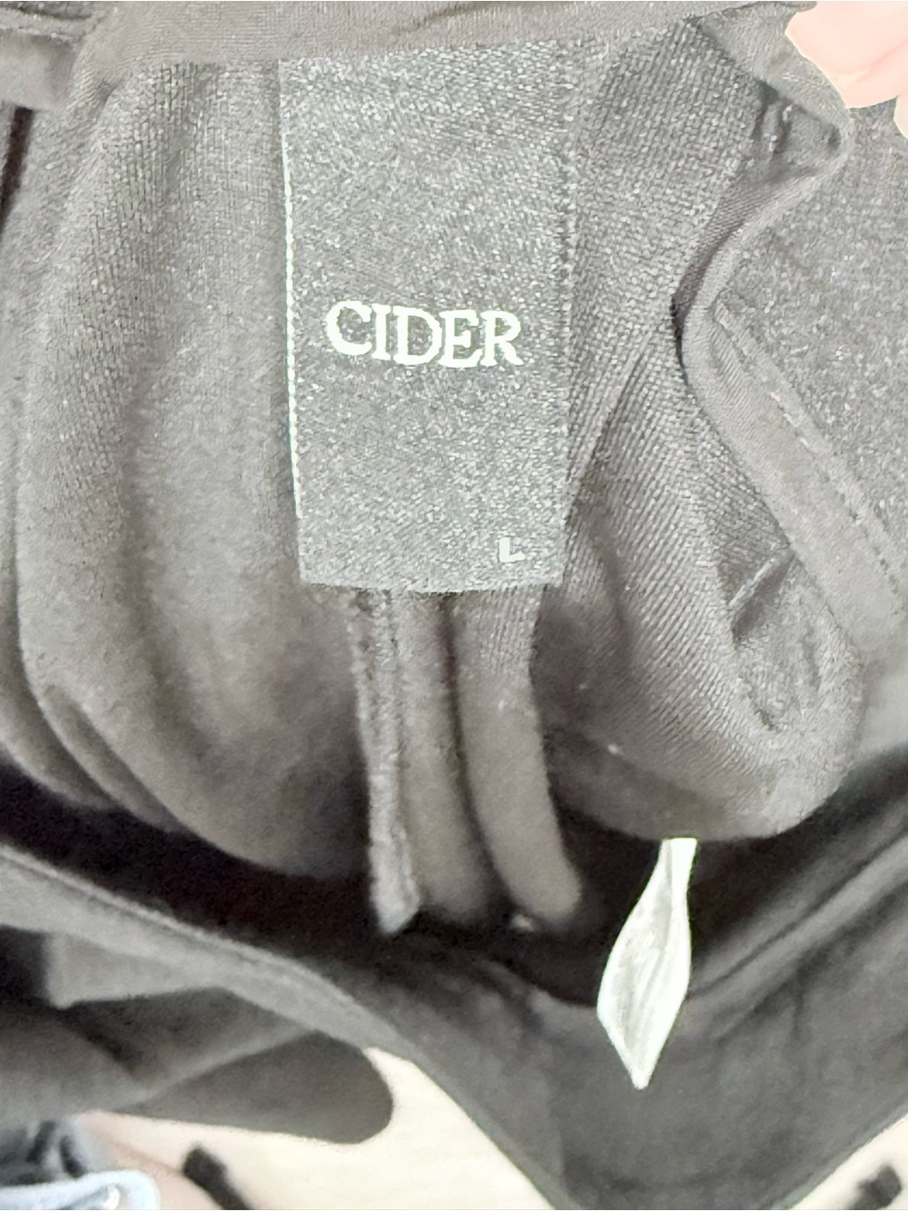 Cider Black Midi Front Pleated Flowy A-Line Skirt - Picture 5 of 6